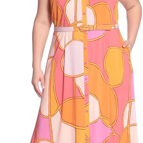 NWT Donna Morgan Sleeveless Button Down Maxi Dress - Picture 7 of 16